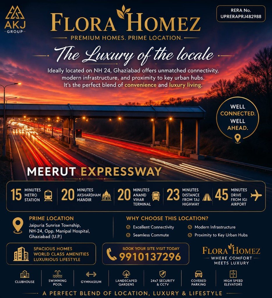 Flora Homez NH-24 connectivity