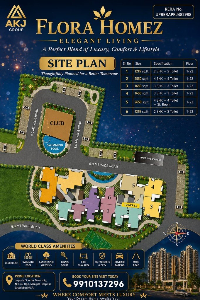Flora Homez site plan
